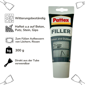 Preview: Auftrag der Spachtelmasse auf eine Wand